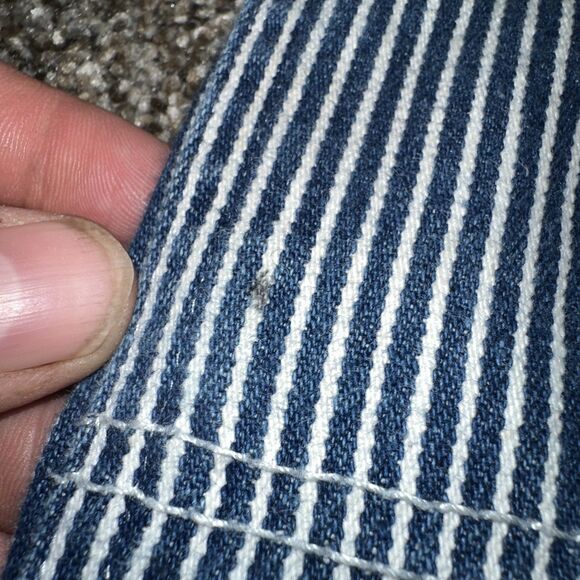 Vintage Dickies Hickory Stripe Denim Painter Shorts Shorts Men's W40 - Picture 7 of 7